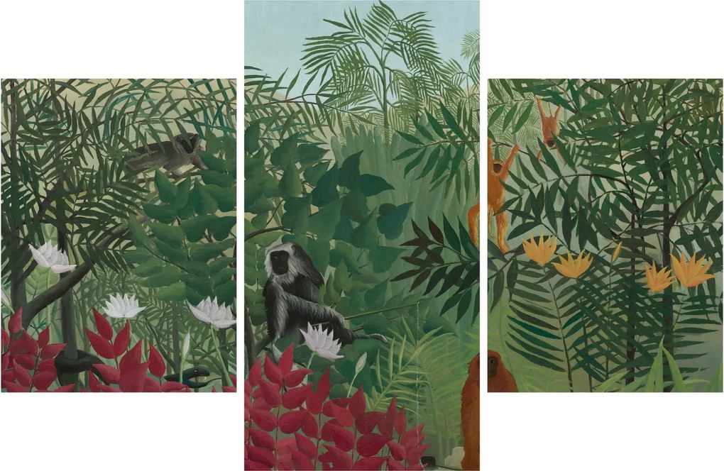 Tablou - Henri Rousseau, Tropical Forest with Monkeys, reproducere (90x60 cm)