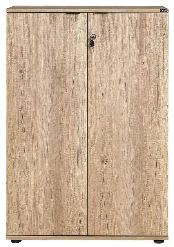 Biblioteca Adore Rio, 2 usi cu cheie, 3 rafturi, 72 x 109 x 34 cm