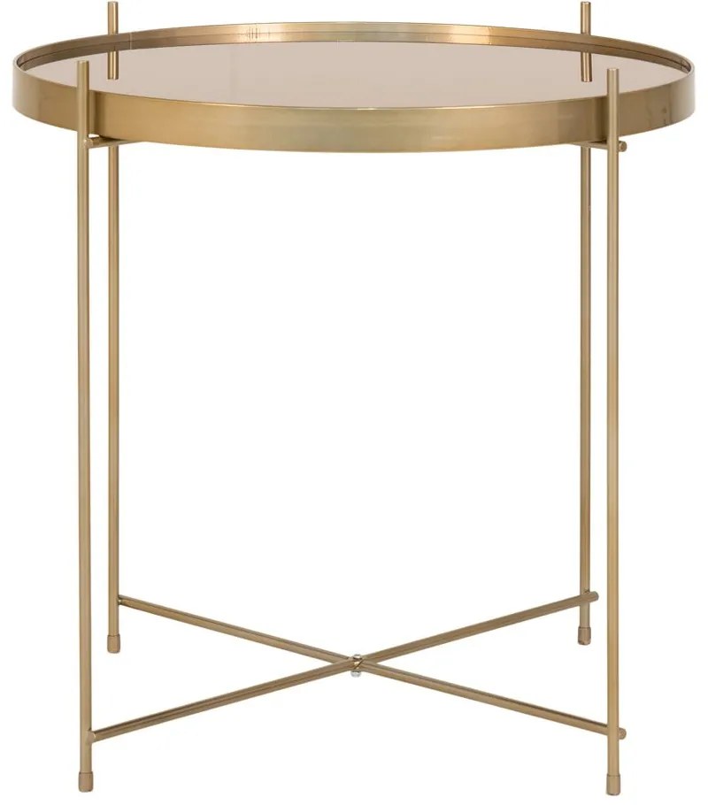 Măsuță de cafea rotundă aurie ø 48 cm Venezia - House Nordic