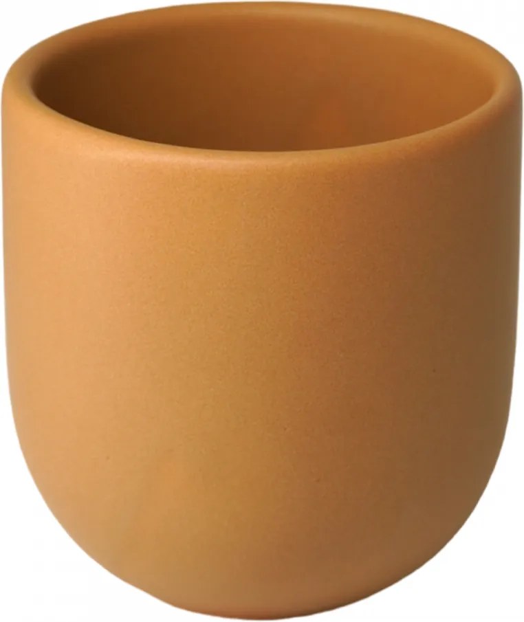 Pahar Cafea Novum (Ocru Galben Pal, 250ml) Gresie Glazurata Manual OCRU GALBEN