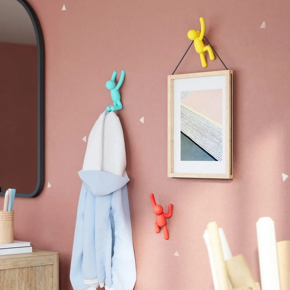 Cârlige 3 buc. de montat pe perete Buddy – Umbra