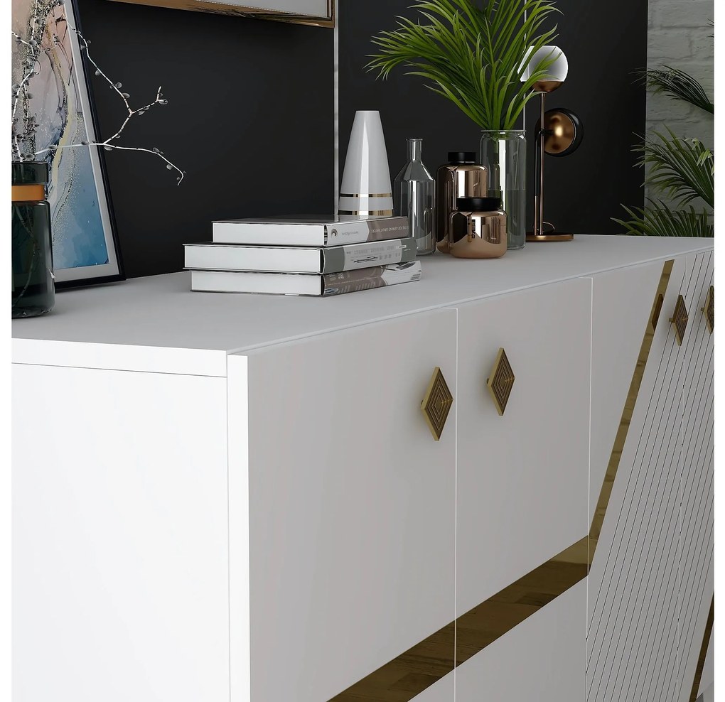 Dulap Tabivo (alb + auriu) . 1093497
