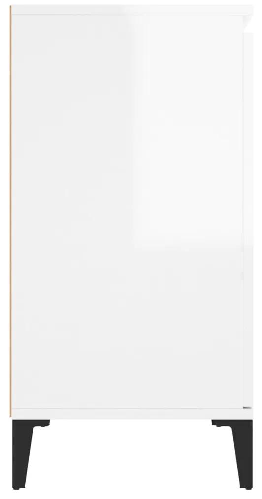 Servanta, alb extralucios, 104x35x70 cm, PAL 1, Alb foarte lucios