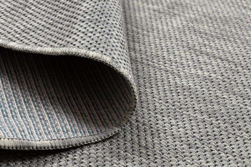 Covor SISAL SION cerc A5165A Melanj țesute plate gri