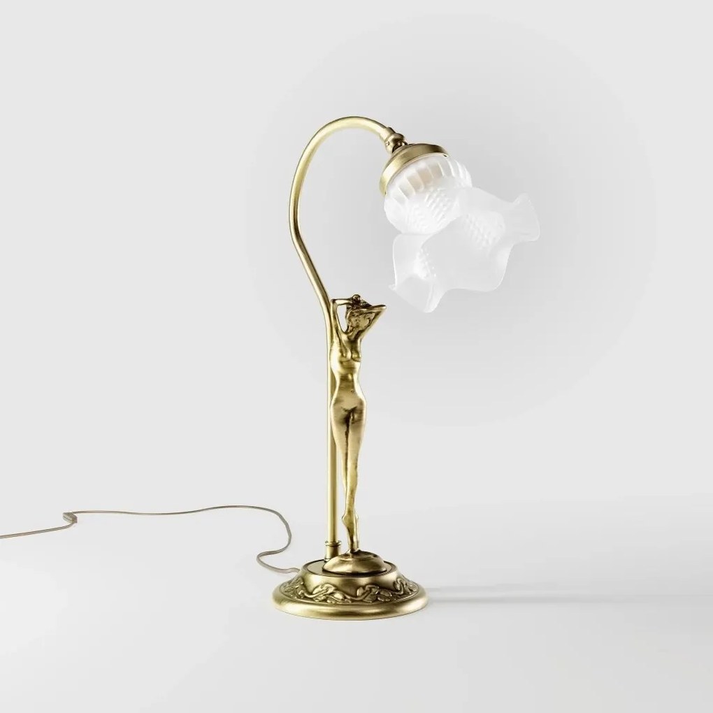 Lampa de masa figura feminina din alama Donne