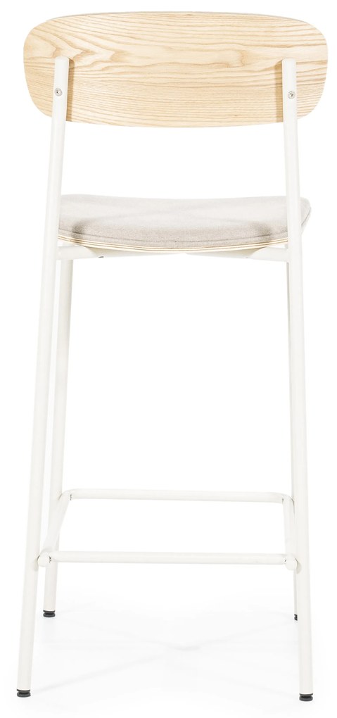 Scaun de bar Skoladin lemn de frasin bej 95 cm