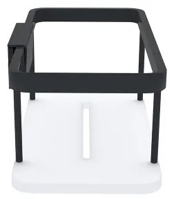 Raft de perete de duș NIMCO Ki-14015-B-90 KIBO negru mat/alb