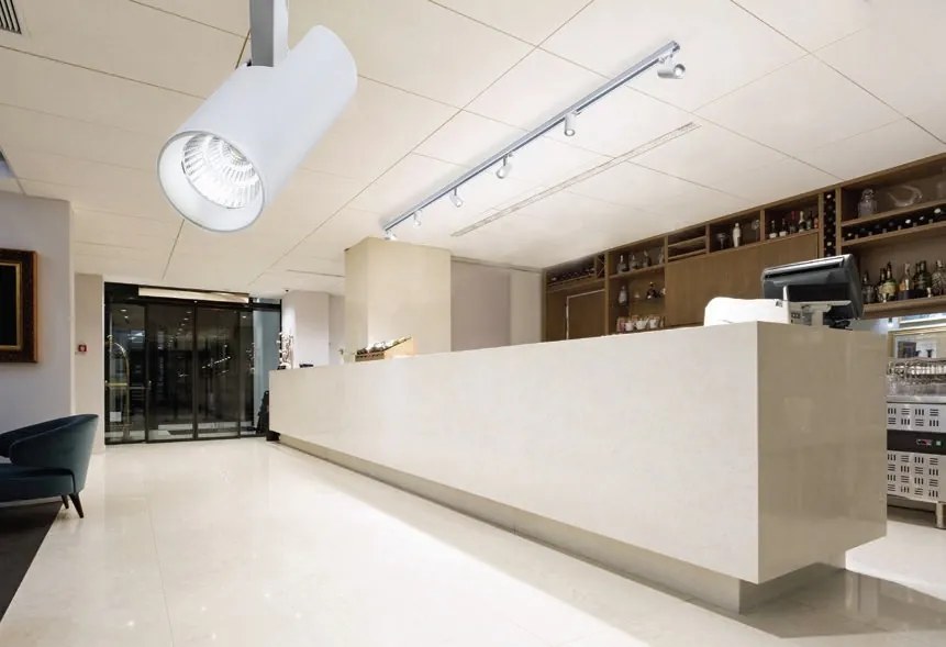 Spot LED directionabil pe sina KIRKE TRACK 3Line CCT 10W alb