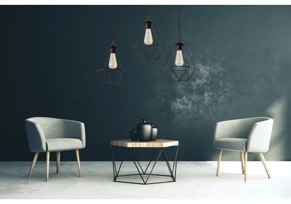 Lustră pe cablu KARO 1xE27/15W/230V