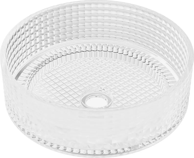 Mexen Lira lavoar de sticlă deasupra blatului 37 x 37 cm, transparent - 24053700