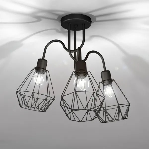 Lustră aplicată BERGEN 3xE27/60W/230V