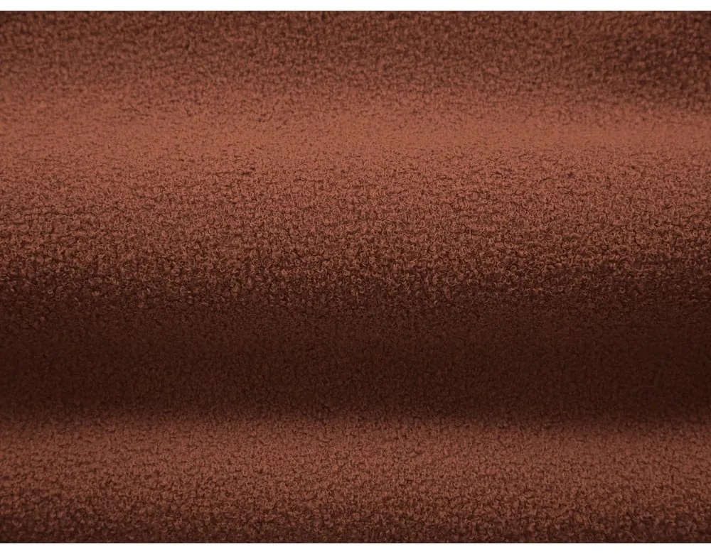 Fotoliu cărămiziu cu tapițerie din stofă bouclé Chuck – Micadoni Home