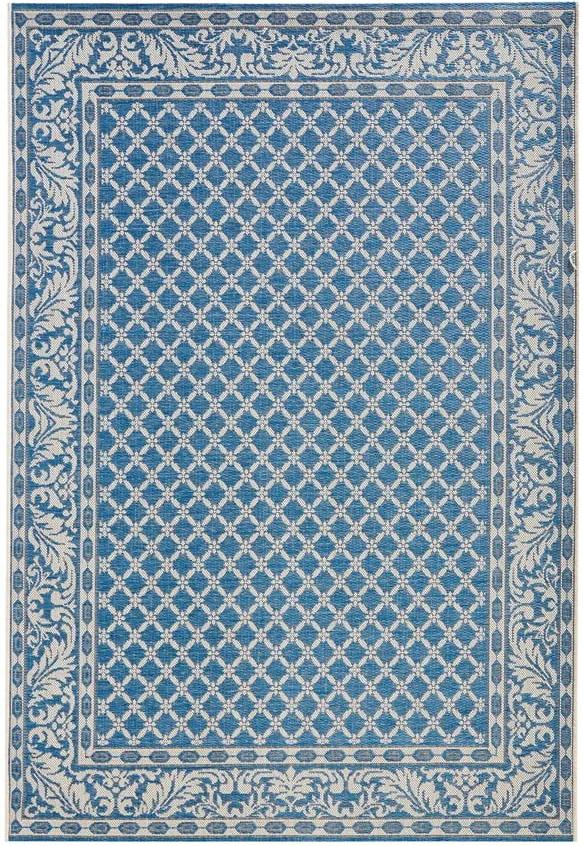 Covor pentru exterior Bougari Royal, 115 x 165 cm, albastru - crem