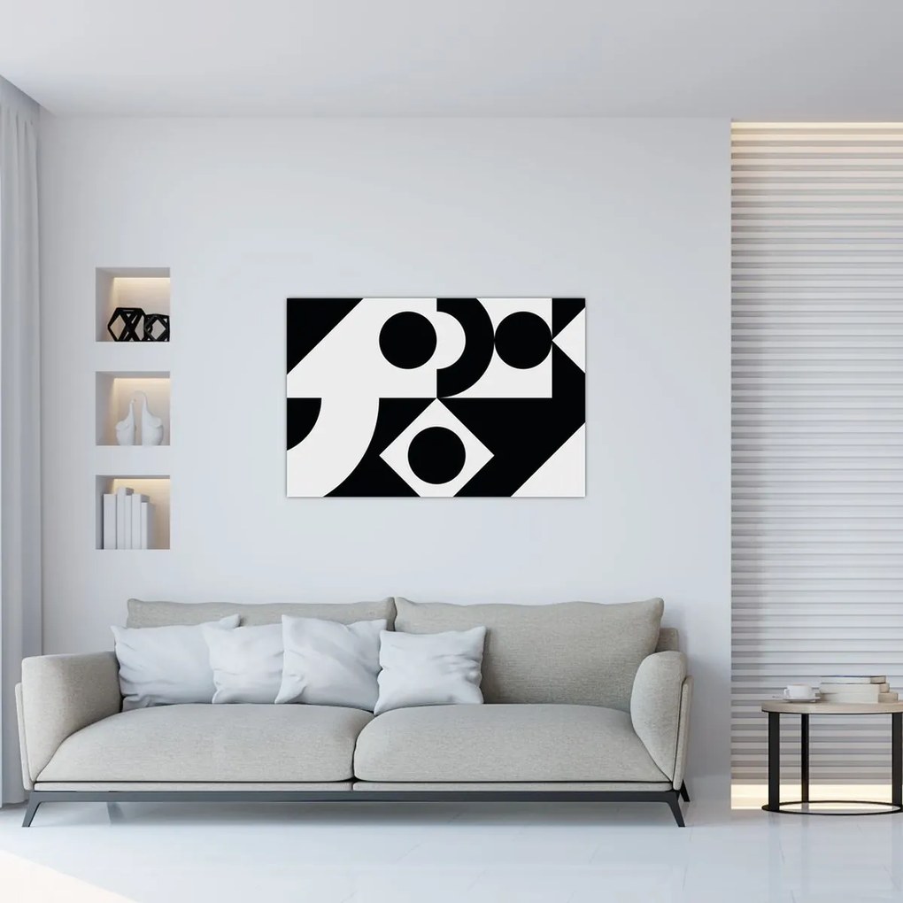 Tablou - Abstracție geometrică N⁰1 (90x60 cm)