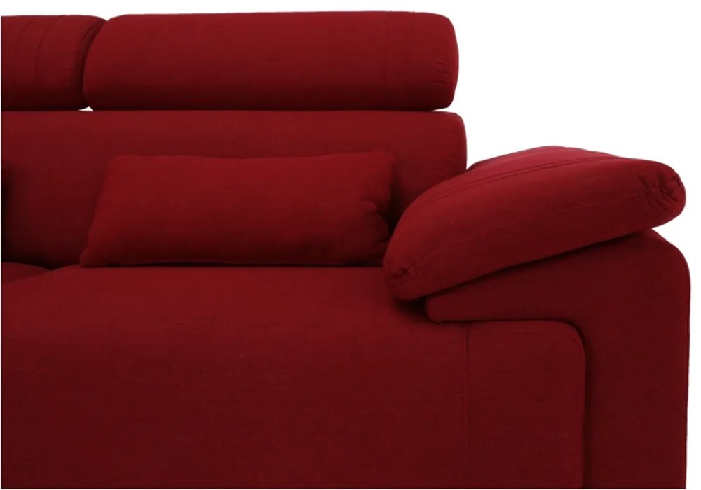Colţar, textil vişiniu, stânga, CAILA