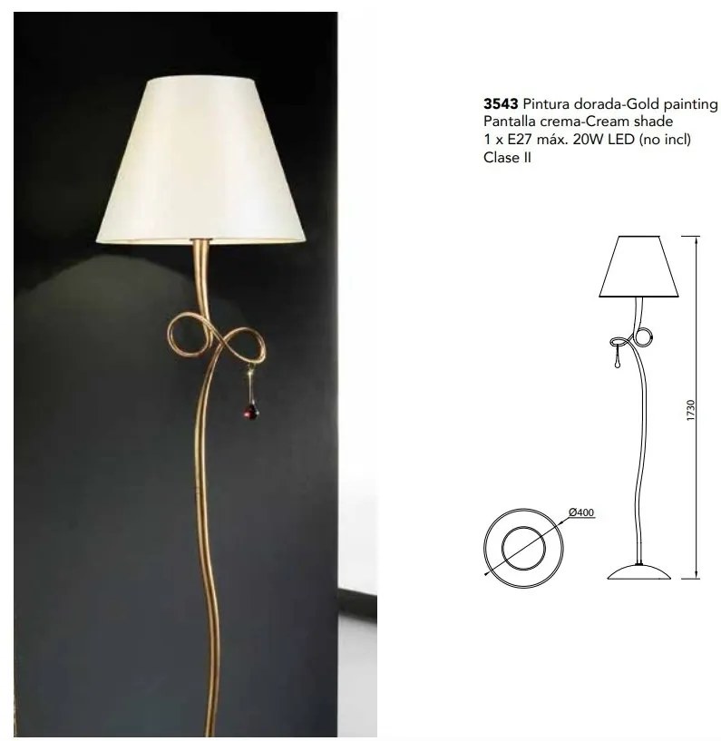 Lampadar, Lampa de podea design modern Paola