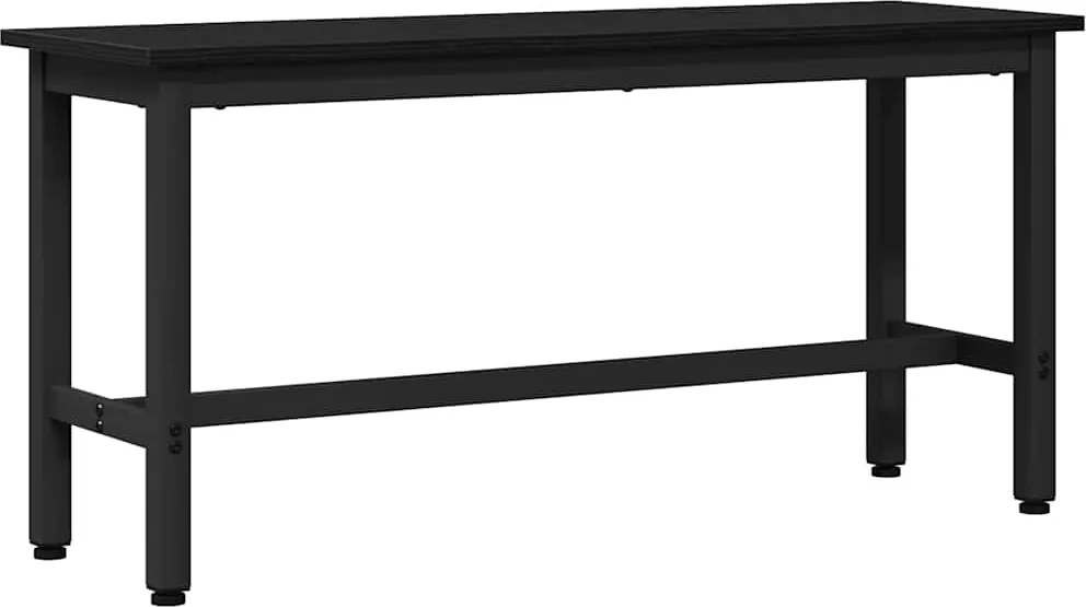 vidaXL Bancă de Dining Stejar Negru 100 x 32,5 x 48,5 cm