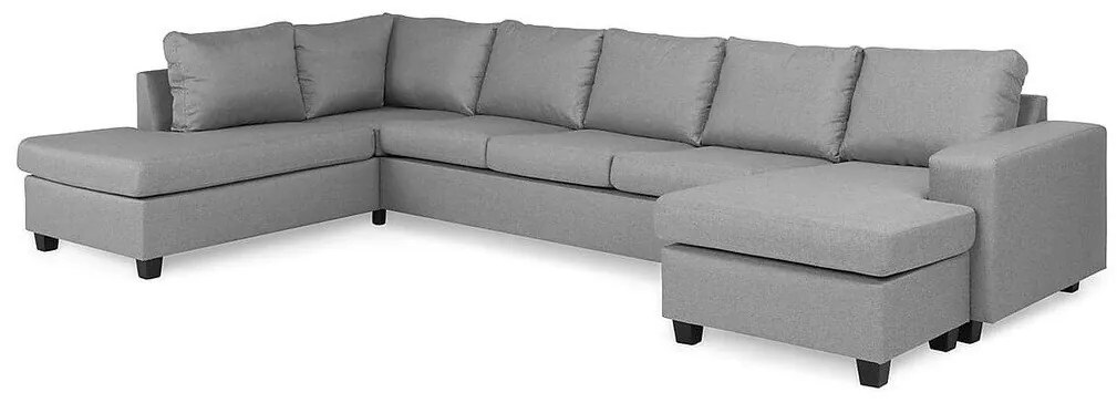 Colțar In Living 354Gri deschis, 345x195x86cm, Picioare: Lemn