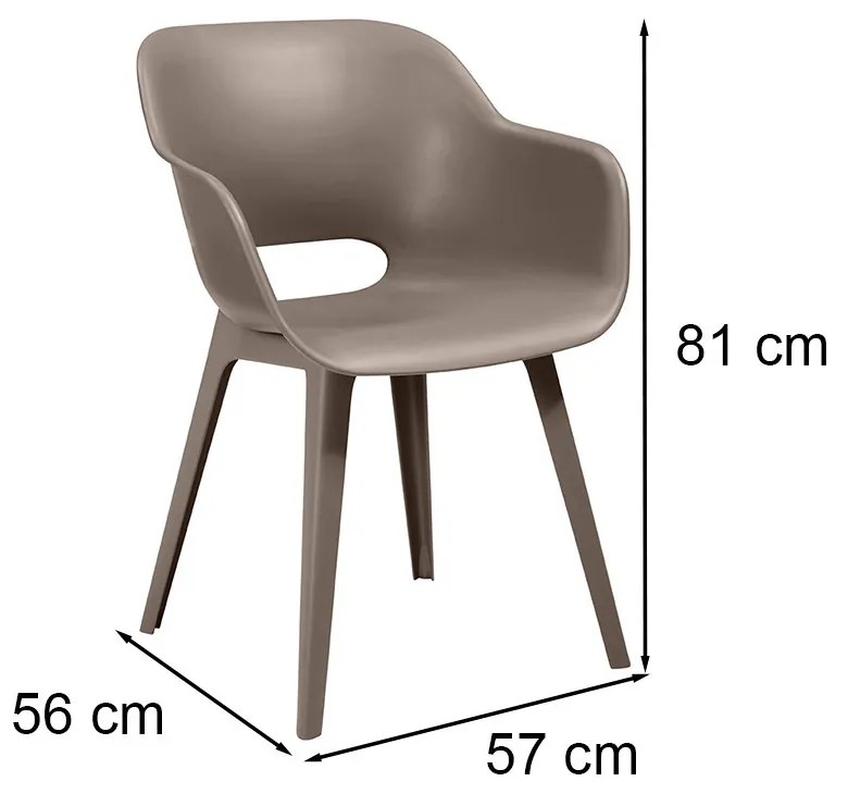 Scaun de grădină Akola duo cappuccino