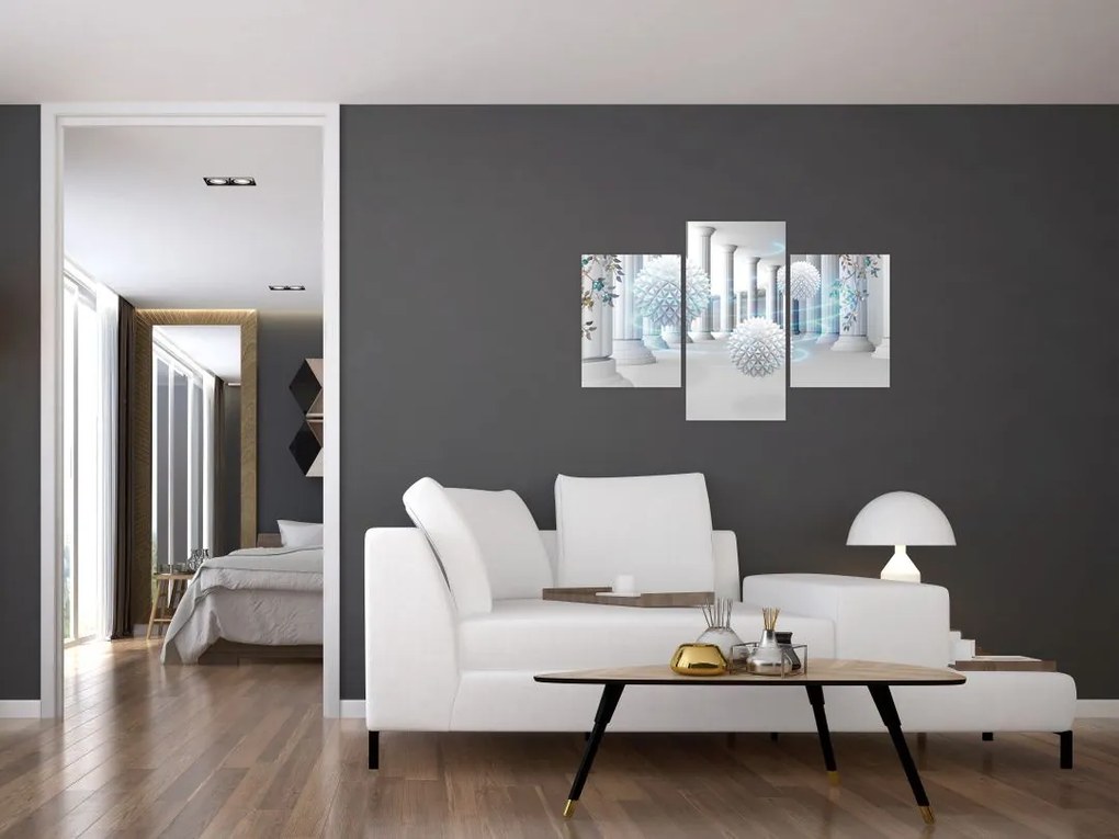 Tablou abstract în stil antic (90x60 cm)
