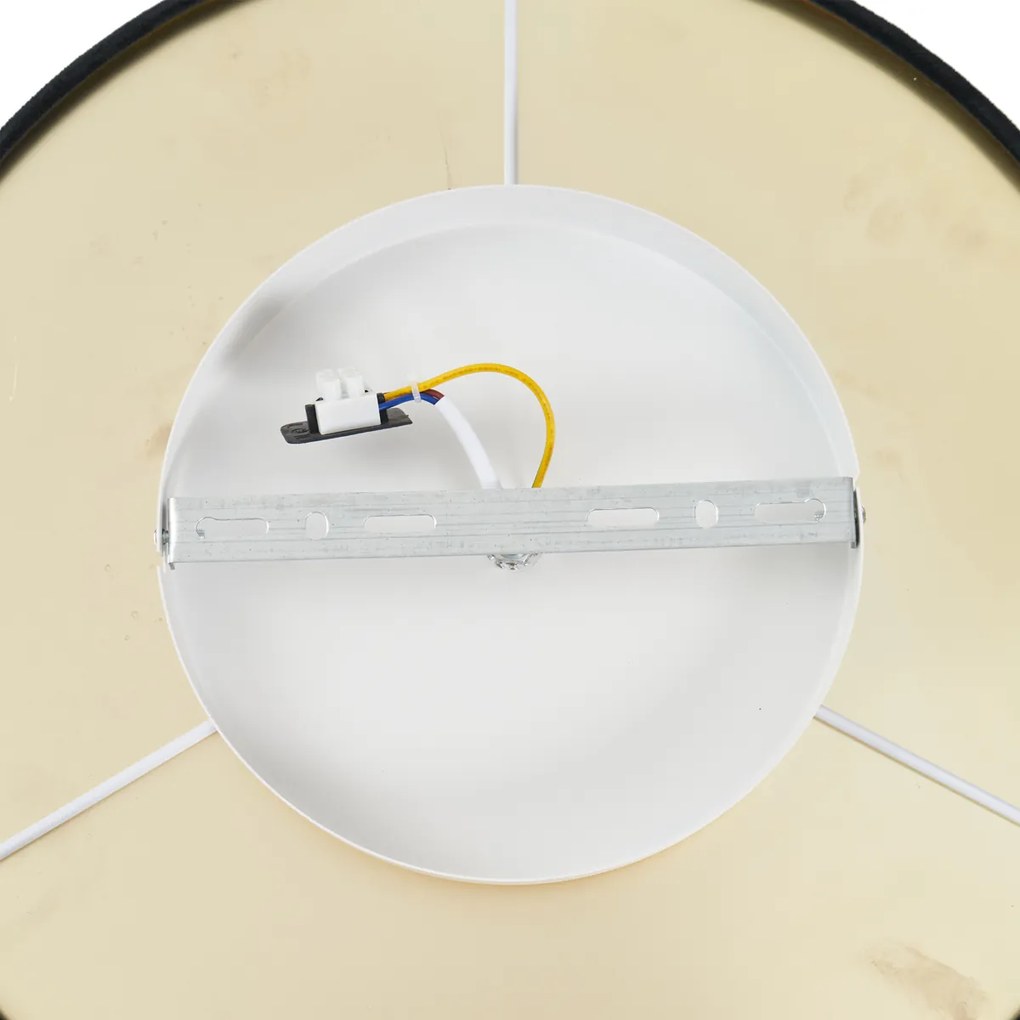 Plafonieră modernă neagră din catifea, inclusiv LED, cu 3 trepte de intensitate luminoasă - Bredow