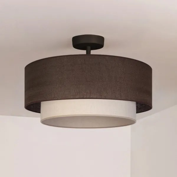 BRILAGI - Plafonieră LED BOHO ECO 1xE27/10W/230V Ø 40 cm maro/crem