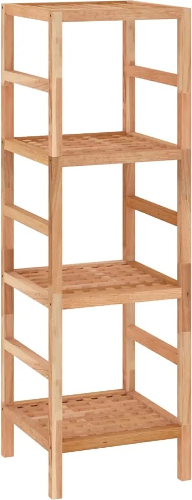 vidaXL Raft de baie, 35,5x35,5x112,5 cm, lemn masiv de nuc