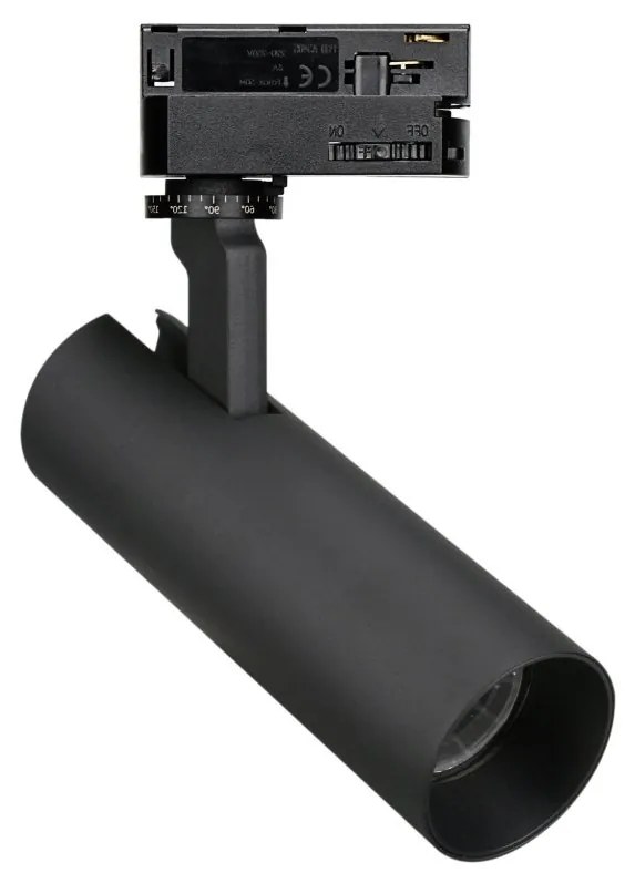 Spot LED directionabil pentru sina trifazata MAXLIGHT, SHINEMAKER negru
