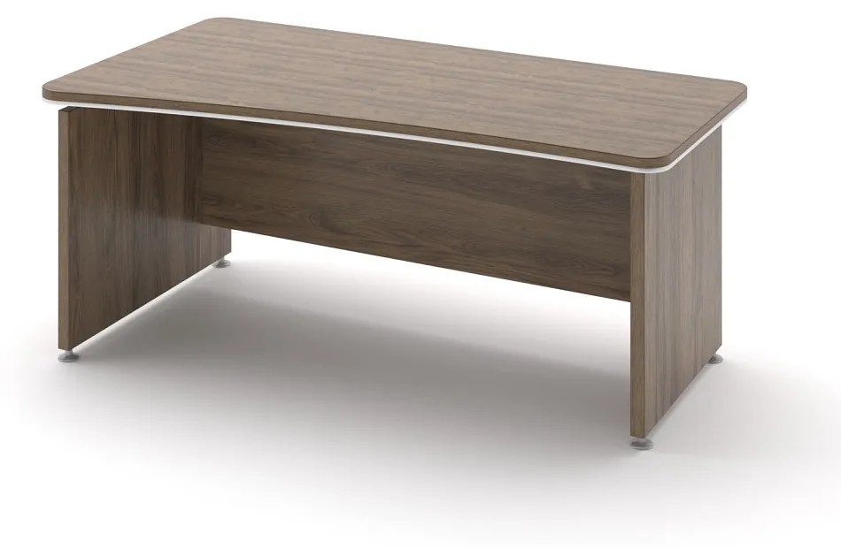 Birou ergonomic TopOffice 180 x 94,8 cm, stanga, stejar charleston