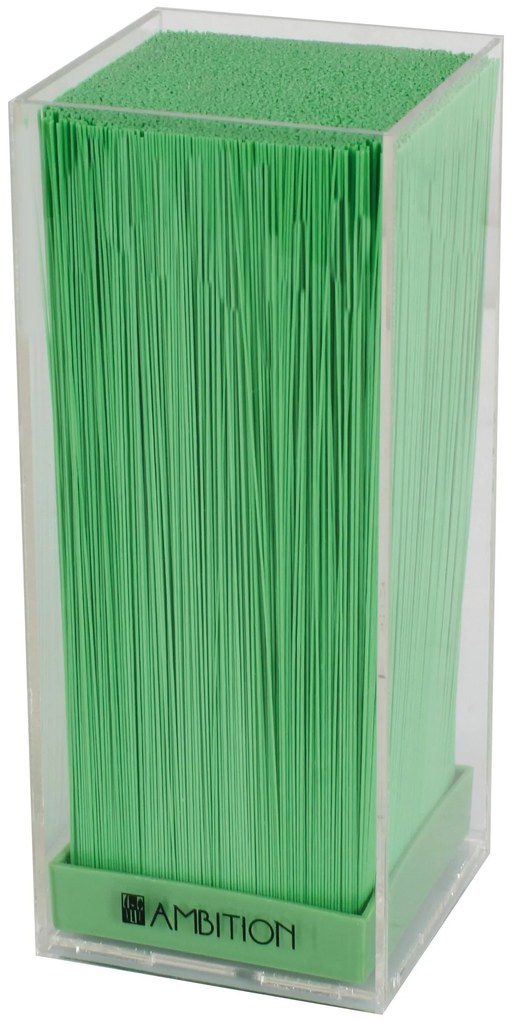 Suport cutite transparent insertie verde