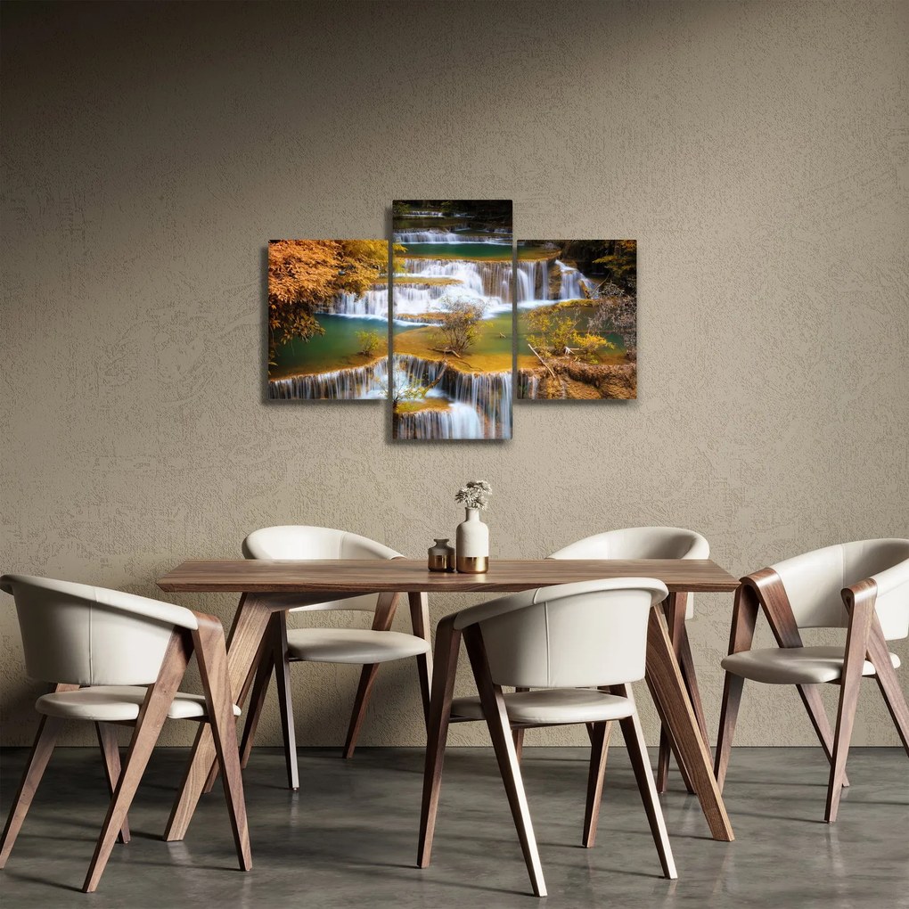 Tablou - Cascada Huay Mae Khamin, Thailanda (90x60 cm)