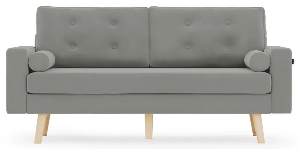 Canapea gri 3 locuri MANDI VELVET