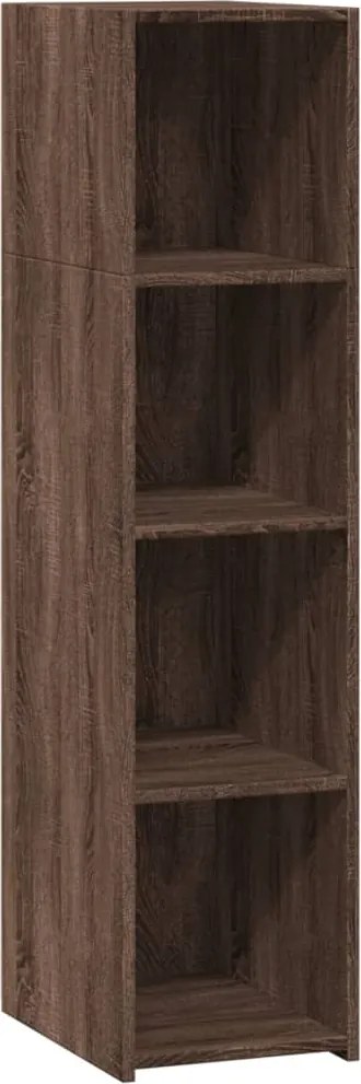 vidaXL Dulap înalt, stejar maro, 30x41x124 cm, lemn compozit