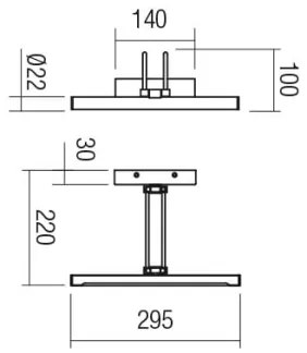 Aplică LED pentru tablouri IKON Redo 01-3469 LED/7,3W/230V 29,5 cm CRI 92 negru