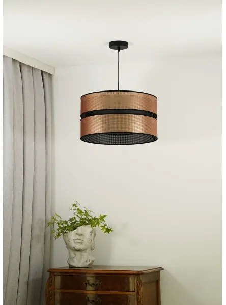 Lustră pe cablu COPPER Duolla SHINY 1xE27/15W/230V d. 40 cm cupru/negru