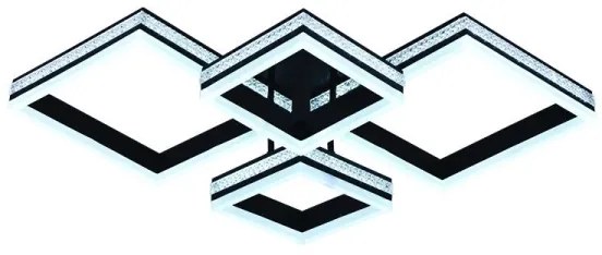 Plafonieră LED aplicată dimabilă 175W, 230V, 3000–6500K, cu telecomandă