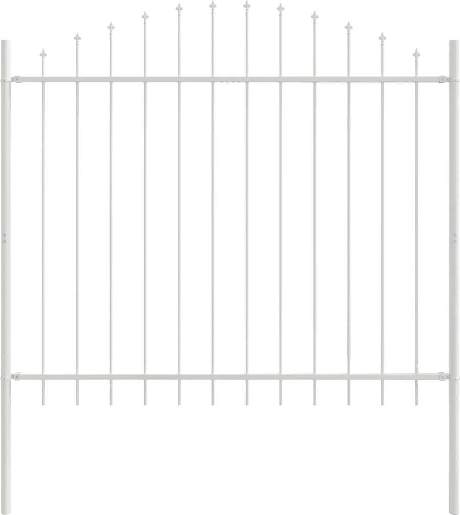 vidaXL Gard de Grădină 4 pcs Alb 170 x 165 cm