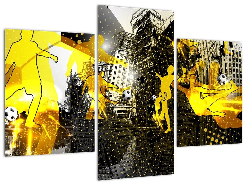 Tablou - Fotbal în marele oraș (90x60 cm)