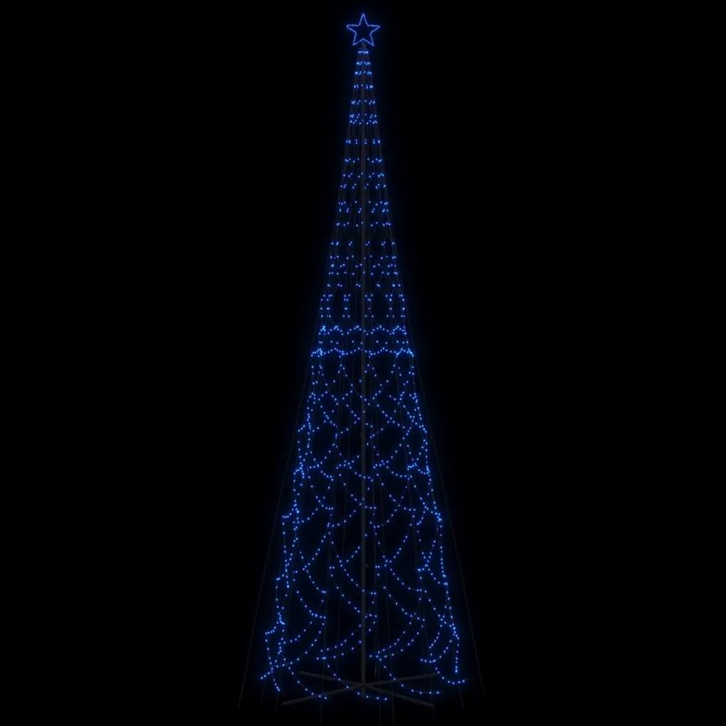 Brad de Craciun conic, 3000 LED-uri, albastru, 230x800 cm Albastru, 800 x 230 cm, Becuri LED in forma zigzag, 1
