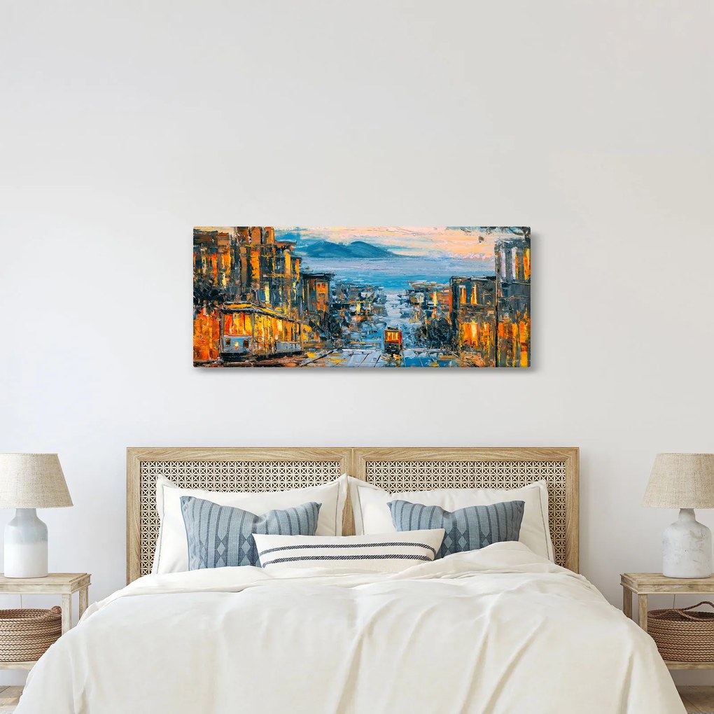 Tablou - Telecabină, San Francisco (120x50 cm)