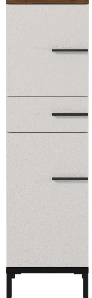 Dulap de baie gri-bej cu aspect de nuc 34x123 cm Yonkers - Germania