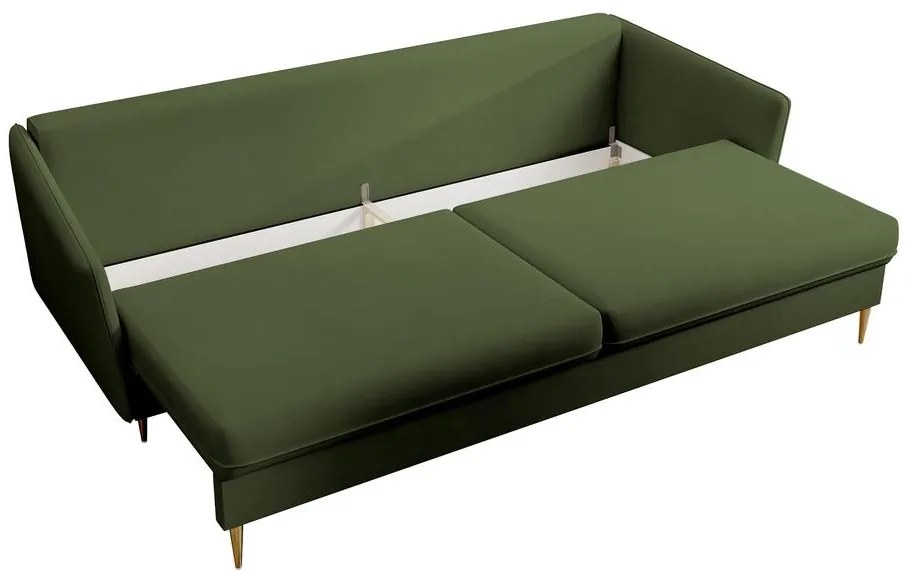 Canapea trei locuri Vivaldio  (verde + auriu). 1098878
