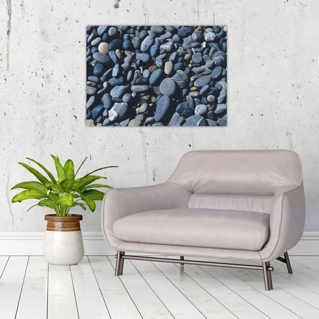 Tabloul cu pietre pe plajă (70x50 cm)
