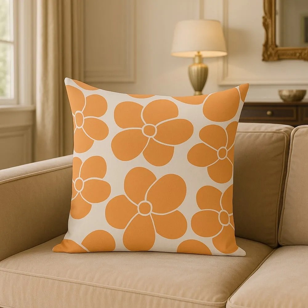 Față de pernă 43x43 cm Orange Meadow – Mila Home