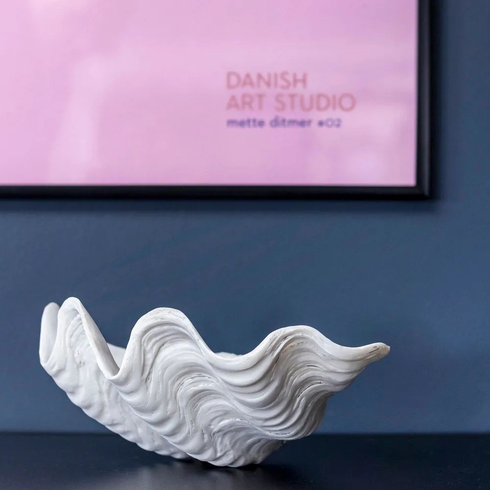 Bol decorativ din polirășină 24x19 cm Shell – Mette Ditmer Denmark