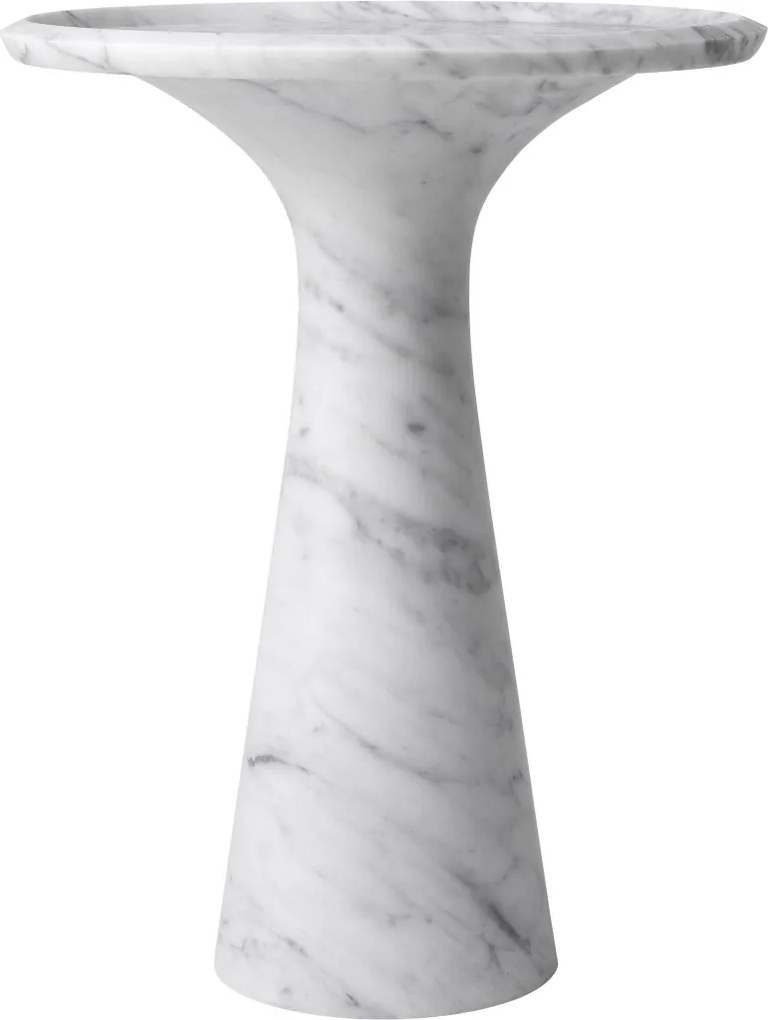 Masuta auxiliara design LUX din marmura Pompano low 113749 HZ
