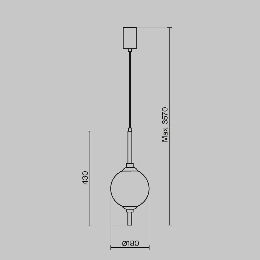 Pendul LED design modern decorativ The Sixth Sense