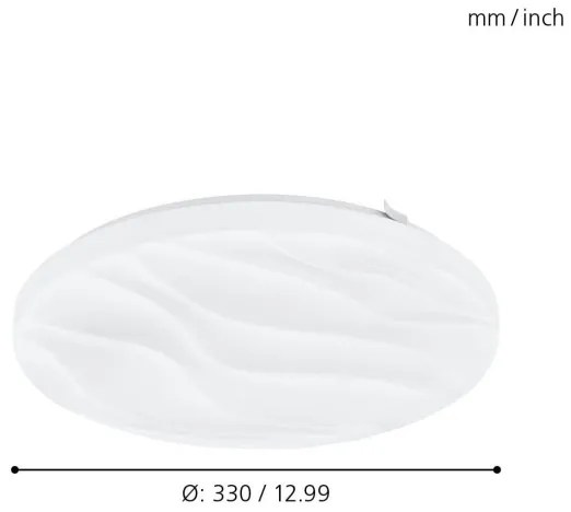 Eglo 99343 - Plafonieră LED BENARIBA LED/14,6W/230V