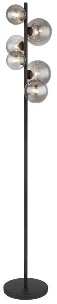 Lampadar LED Globo 56133-6S RIHA 6xG9/3,5W/230V fumuriu/negru
