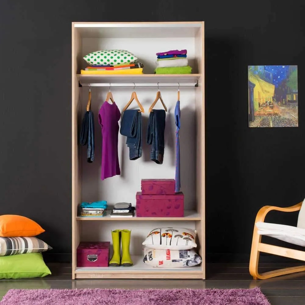 Dulap Adore Slide Compact, 2 usi glisante, 94 x 182 x 52 cm